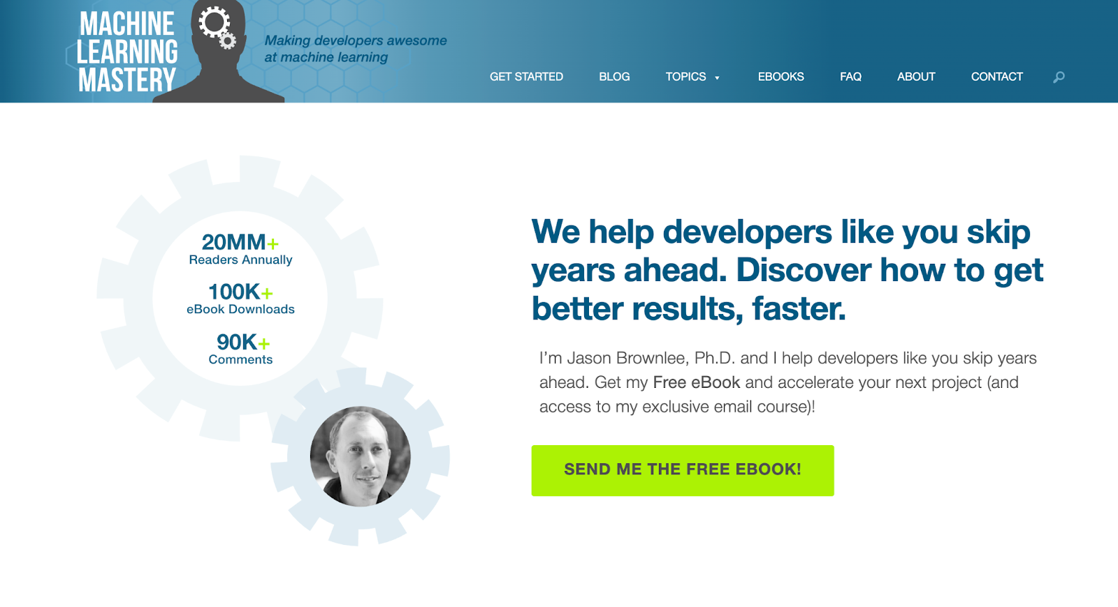 Machine Learning Mastery homepage
